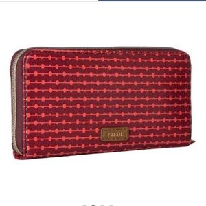 Fossil Jayda Cabernet Clutch Wallet